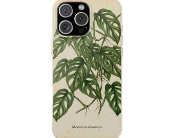 Monstera adansonii Case for iPhone | Biodegradable Phone Cover