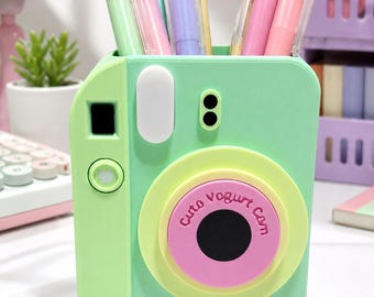 Hållare för Instax-kamerapenna | 3D-utskriven skrivbordsorganisatör | Kawaii skrivbordsdekor | Söt present