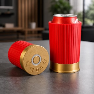 12 Gauge Shotgun Shell Can Cooler, uniek papacadeau, jagerscadeau, Vaderdagcadeau voor hem, grappige bierhouder
