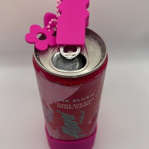 3D Printed Slim Can Holder with Handle & Bow – Fits 12oz Cans, Alani Nu, White Claw image 5