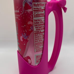 3D Printed Slim Can Holder with Handle & Bow – Fits 12oz Cans, Alani Nu, White Claw image 6