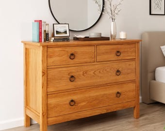 Modern 4-Drawer Dresser for bedroom Plans | Woodworking Build (PDF Download)