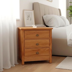 3-Drawer Nightstand Woodworking Plans | DIY Bedside Table (Digital Download)