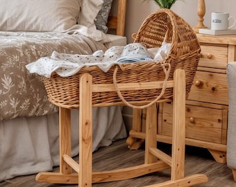 DIY Baby Rocking Basket Stand | PDF Woodworking Plans