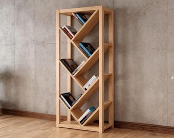 Bookshelf Plans - Wood furniture Plans- Step-by-Step Instructions (PDF)