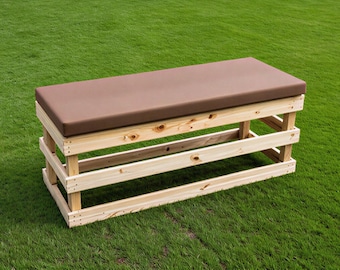 Wooden Bench Build Plan: Outdoor Bench, DIY Patio Furniture (PDF Download)