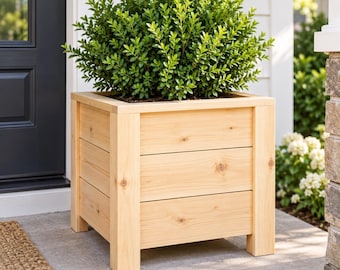 Cedar Planter Box Plans, DIY Wooden Planter, Garden Planter Box, Outdoor Woodworking Plans, PDF Download