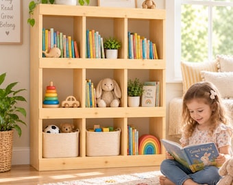 Montessori Book Shelf | Kids Bookshelf Digital Download | Montessori Furniture Plans