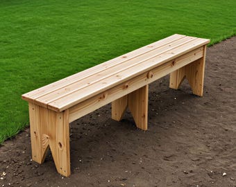 DIY Farmhouse Bench Plans – Garden Bench Plan, Wooden Bench PDF, Simple Wooden Bench with Backrest (PDF Download)