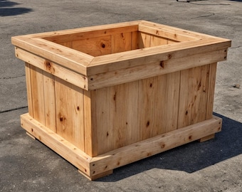 DIY Cedar Planter Box Build Plans: Rustic Garden Woodworking (Digital Download)