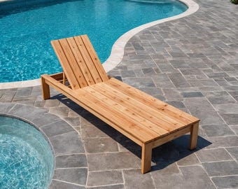Chaise Lounger Woodworking Plans | Modern Sun Lounger Build  | Garden Furniture Digital PDF | Deck Chair Plans