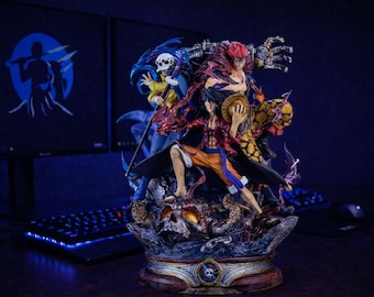 One Piece Trio Figure 20cm – Luffy Law Kid Anime PVC Statue – Manga Collector Action Figure