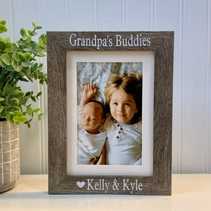 GRANDPA&#39;S BUDDIES gift (Select Any Grandparent Name), Grandpa frame, Grandpa picture frame, Grandpa photo frame, Personalized Grandpa gift