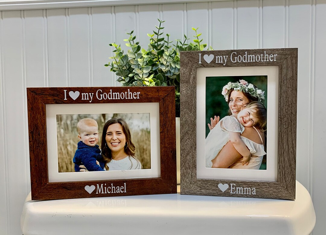 Godmother Gift Godmother Frame Godmother Picture Frame Etsy