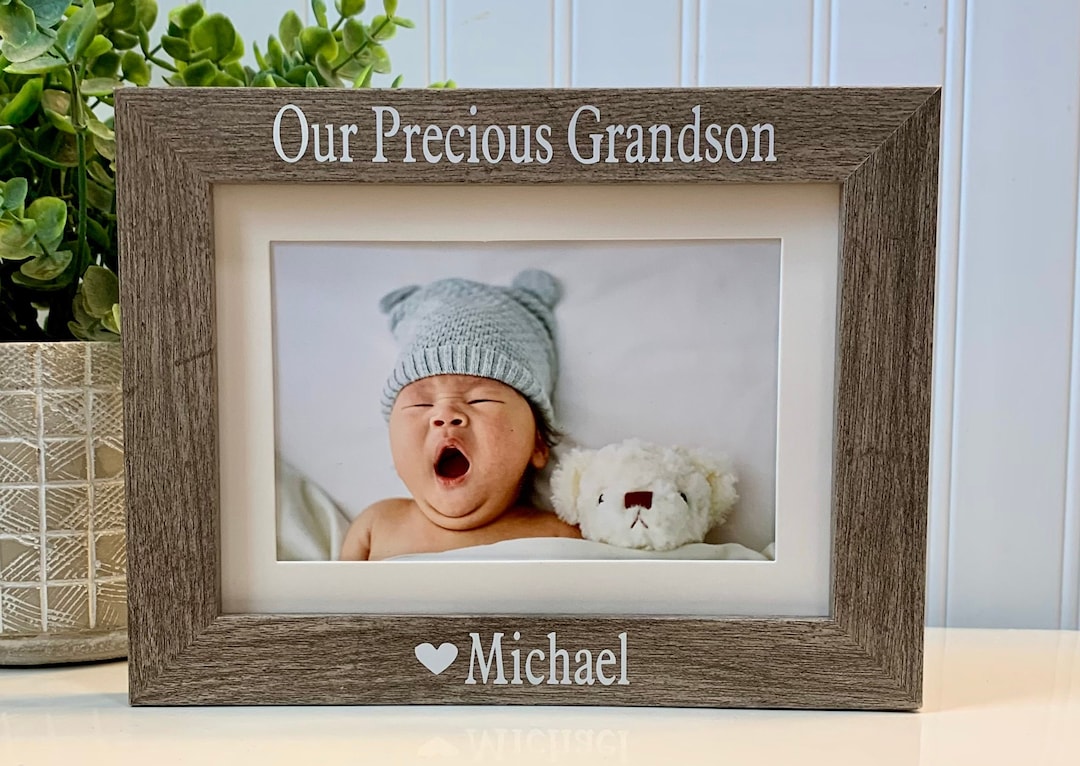 OUR/MY GRANDSONS Gift, Grandson Frame, Grandson Picture Frame, Grandson