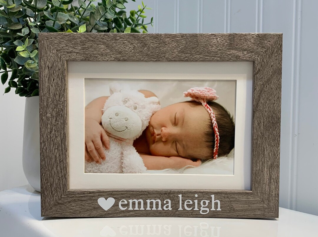 Personalized BABY NAME Gift, Custom Name Picture Frame for Baby ...