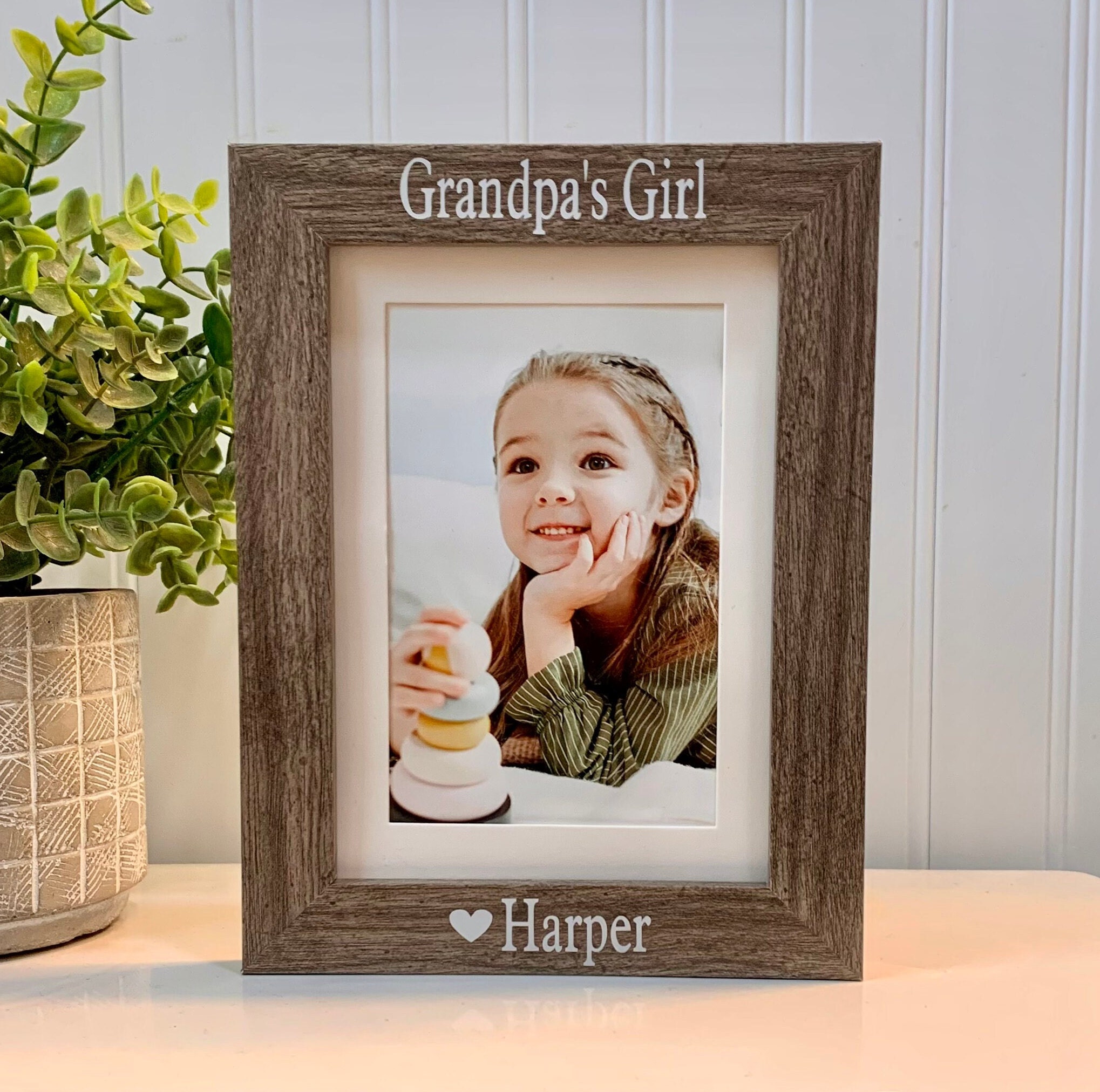 GRANDPA'S GIRL Gift, Grandpa Gift, Grandpa Frame, Grandpa Picture
