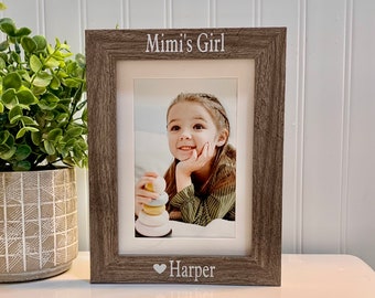MIMI'S GIRL (Select Any Grandparent Name), Mimi gift, Mimi frame, Mimi photo frame, Mimi picture frame, Personalized Mimi picture frame gift