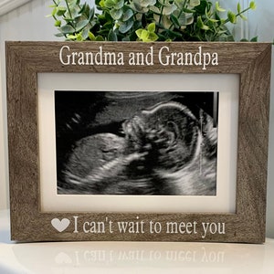 Ultrasound Frame Grandparents, Sonogram Gift, Baby Announcement Picture Frame, Pregnancy Reveal Frame, Personalized Ultrasound Photo Frame