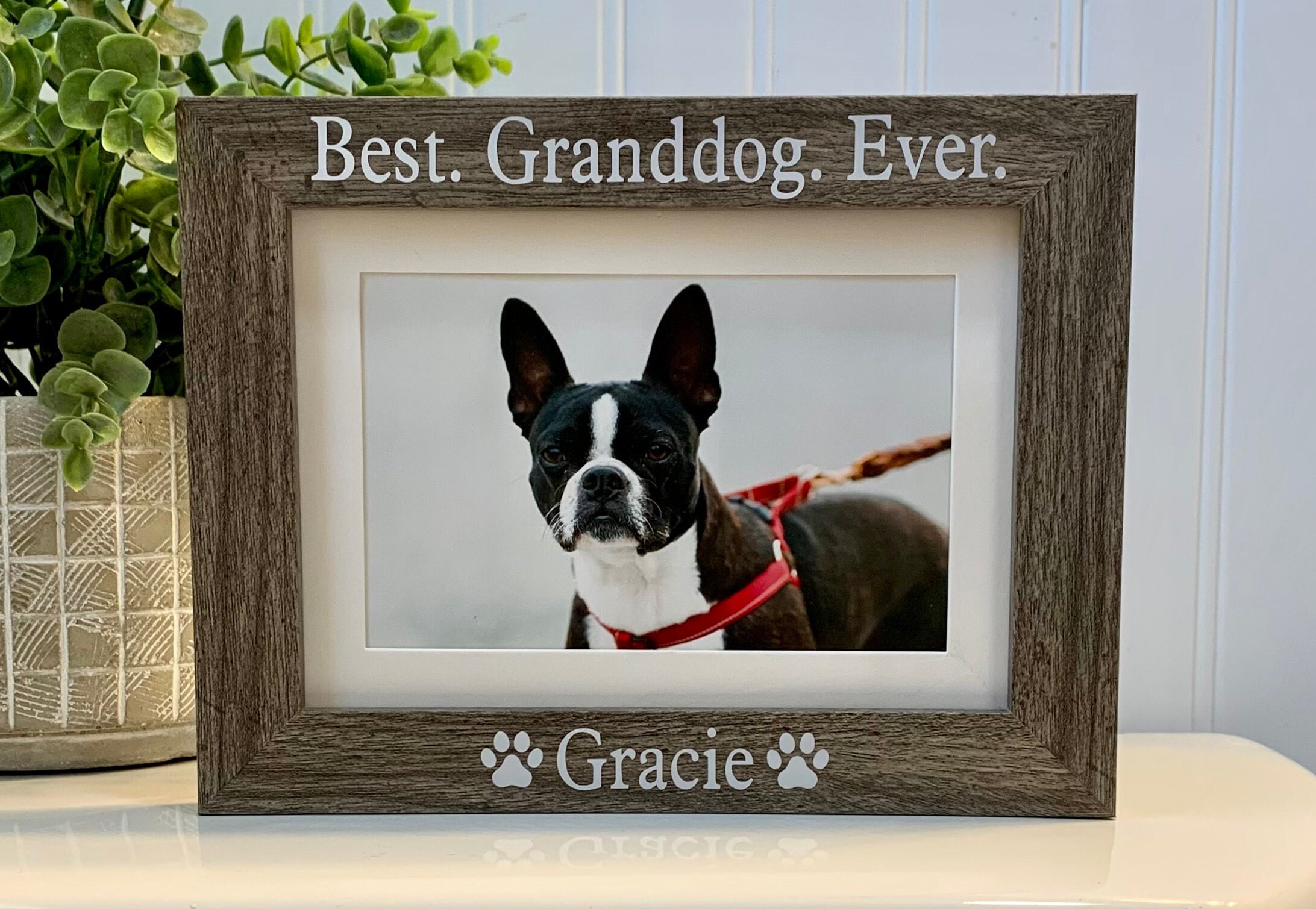 BEST GRANDDOG EVER Gift Dog Frame Dog Picture Frame Custom Dog Photo Frame Personalized Best Granddog Ever Photo Picture Frame Gift Etsy