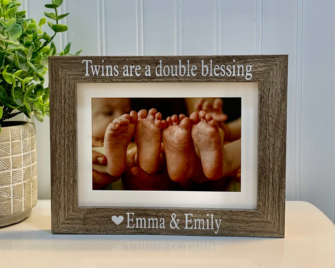 TWINS Gift, Twins Frame, Twins Picture Frame, Twins Photo Frame