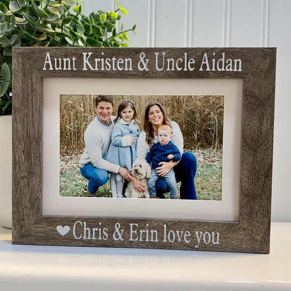 Aunt and Uncle Frame Etsy