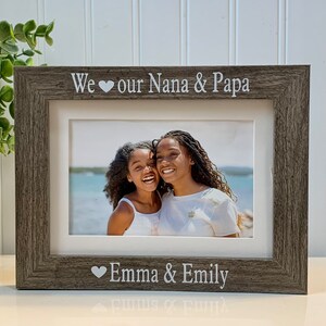 I/WE LOVE NANA gift (Select Any Grandparent(s) Name), Nana frame, Nana picture frame, Nana photo frame, Personalized Nana picture frame gift