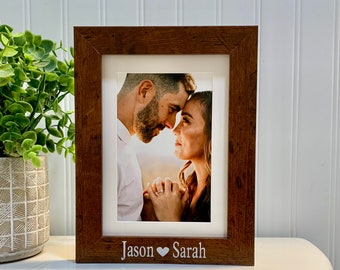 WEDDING GIFT, Wedding frame, Personalized Wedding picture frame, Wedding photo frame, For Bride and Groom, Anniversary frame gift for Couple