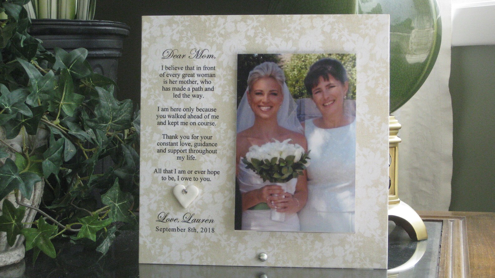 Wedding Gift for Mother of the Bride Wedding Frame for Mother Etsy