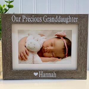 OUR/MY GRANDDAUGHTER(S) gift, Granddaughter frame, Granddaughter picture frame, Granddaughter photo frame, My Precious Granddaughter frame