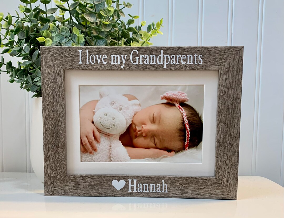 I Love My Grandparents Gift, Grandparents Frame, Grandparents Picture