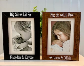 BIG SISTER gift, Big Sister frame, Big Sister picture frame, Big Sister photo frame, Sister gift, Sister frame, Sister photo picture frame