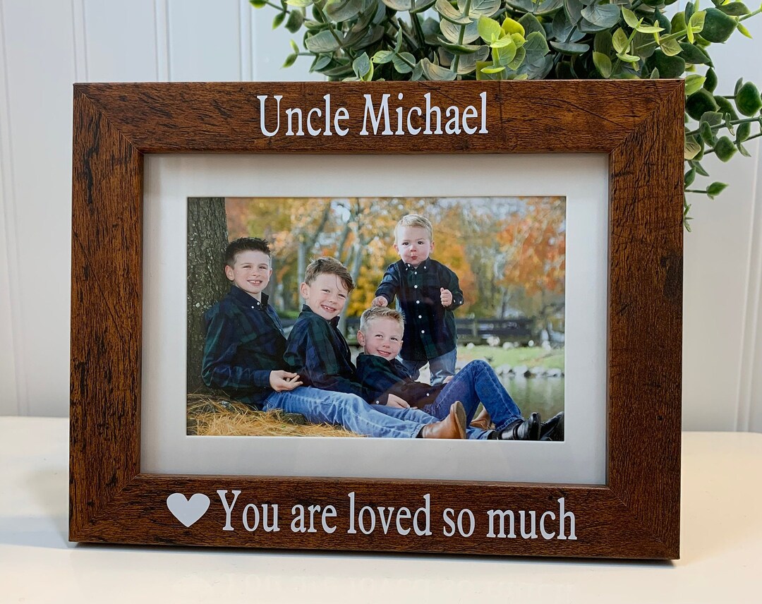 Uncle Gift Uncle Frame Uncle Picture Frame Uncle Photo Etsy