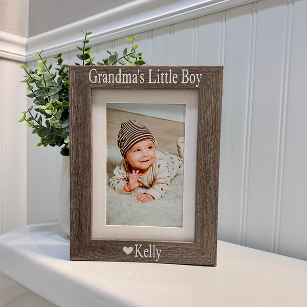 GRANDMA'S LITTLE BOY gift (Select Any Grandparent Name), Grandma frame, Grandma picture frame, Grandma photo frame, gift for Grandma