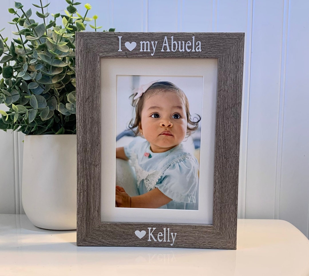 ABUELA Gift select Any Grandparent Name, Abuela Frame, Abuela Picture
