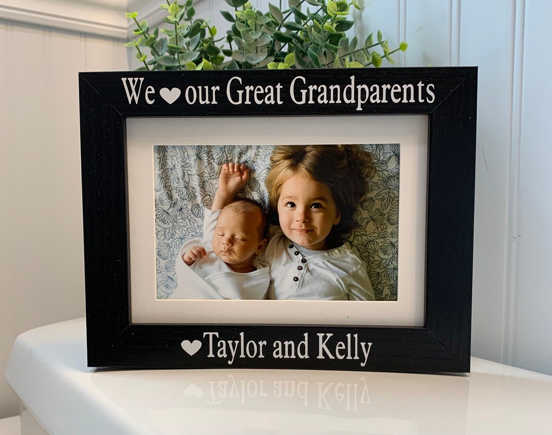 Great Grandparents Gift Great Grandparents Frame Great Etsy
