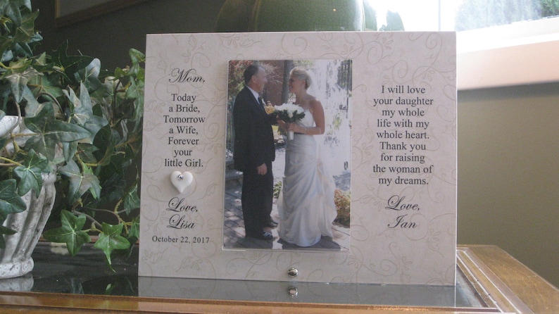 Personalized Wedding Photo Frame Parents of the Bride Frame 4x6 photo Parents of the Bride Gift Parents of the Bride Picture Frame