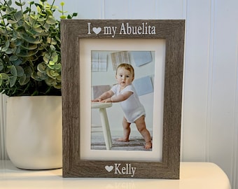 ABUELITA gift (Select Any Grandparent Name), Abuelita frame, Abuelita picture frame, Abuelita photo frame, Personalized Abuelita frame gift