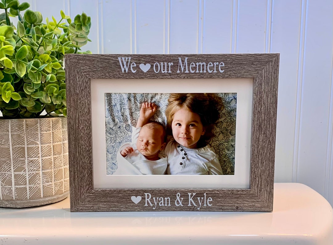 WE LOVE MEMERE (select Any Grandparent Name), Memere Gift, Memere Frame ...