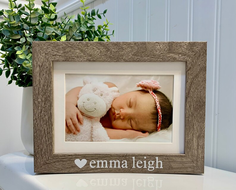Personalized BABY NAME Gift Custom Name Picture Frame for Etsy