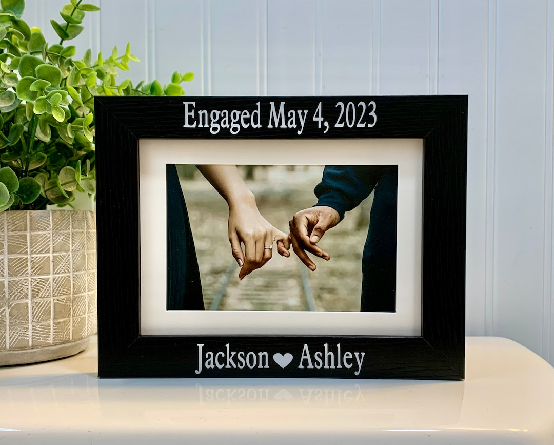 ENGAGEMENT GIFT, Engagement Frame, Engagement Picture Frame, Engagement Photo Frame