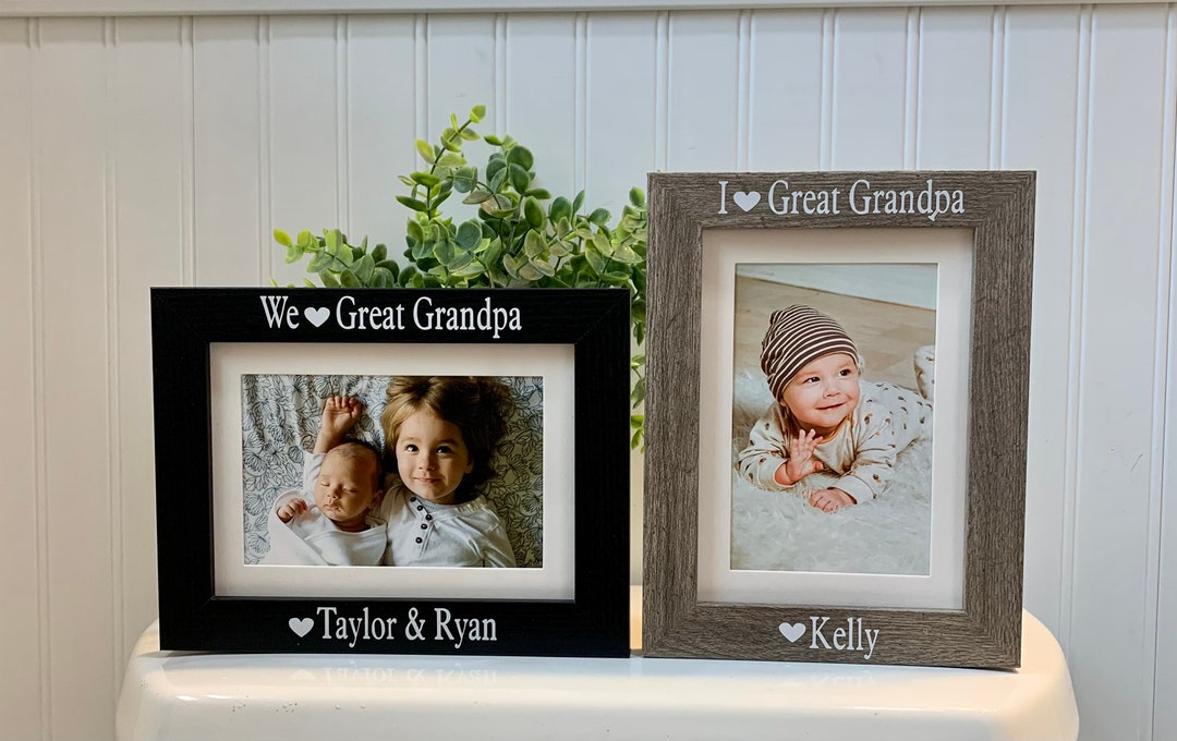 GREAT GRANDPA Gift, Great Grandpa Frame, Great Grandpa Photo Picture