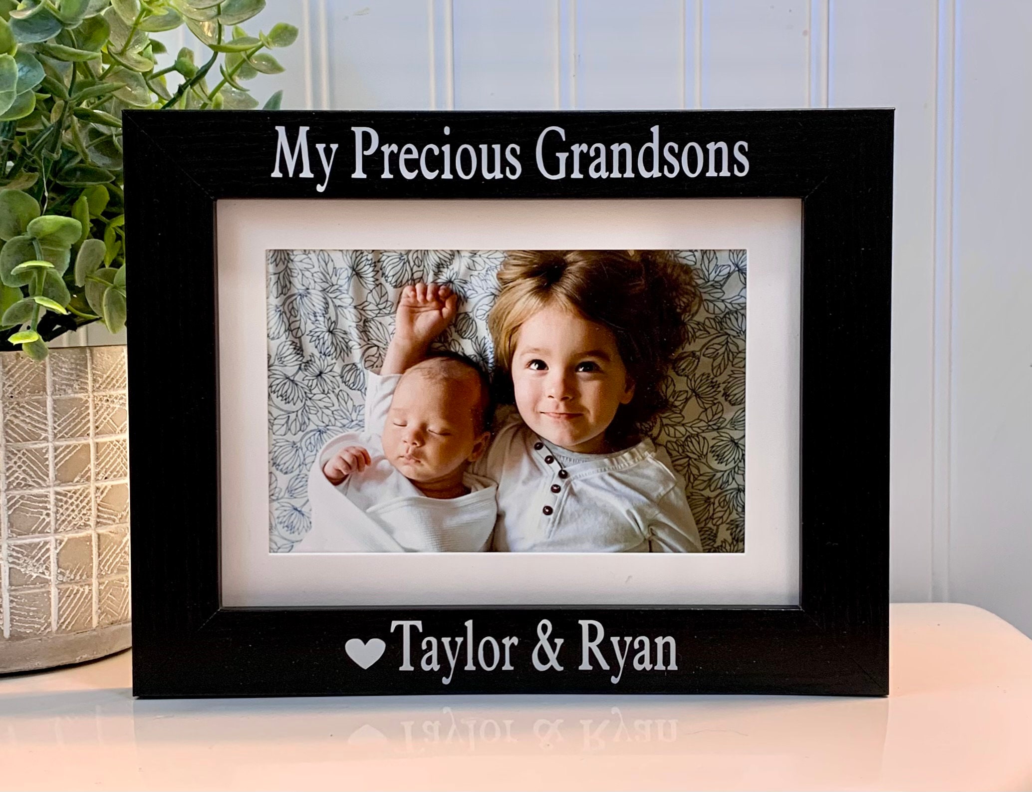 Simply Blessed Metal Scroll 4 x 4 picture frame Love is a precious gift