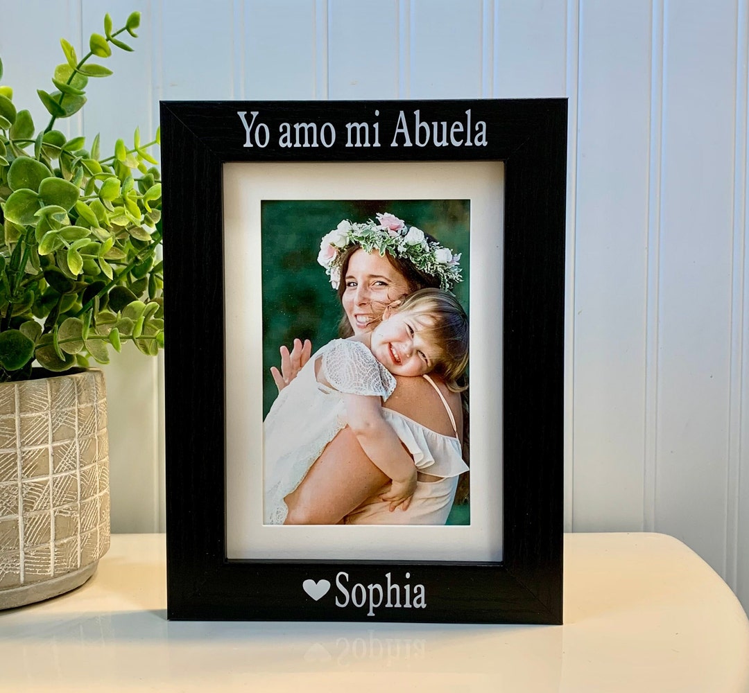 ABUELA Gift select Any Grandparent Name, Abuela Frame, Abuela Picture