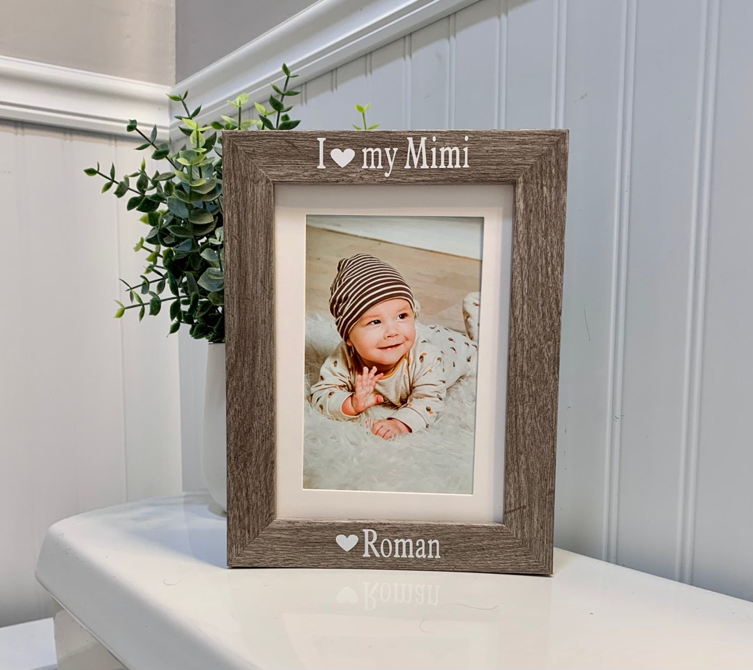 I Love Mimi Gift SELECT ANY GRANDPARENT Name, Mimi Frame, Mimi Picture Frame, Mimi Photo Frame