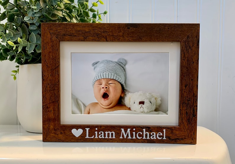 Personalized Baby Boy/girl Name Picture Frame, Newborn or Infant Gift ...