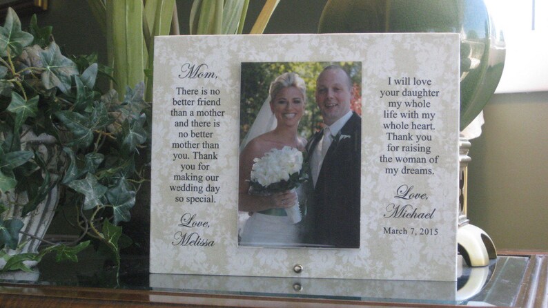 Personalized Wedding Photo Frame Parents of the Bride Frame 4x6 photo Parents of the Bride Gift Parents of the Bride Picture Frame