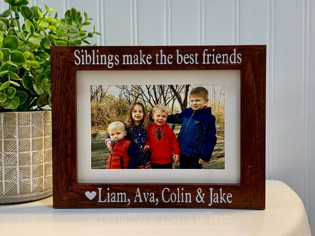 SIBLINGS Gift, Siblings Frame, Siblings Picture Frame, Siblings Photo