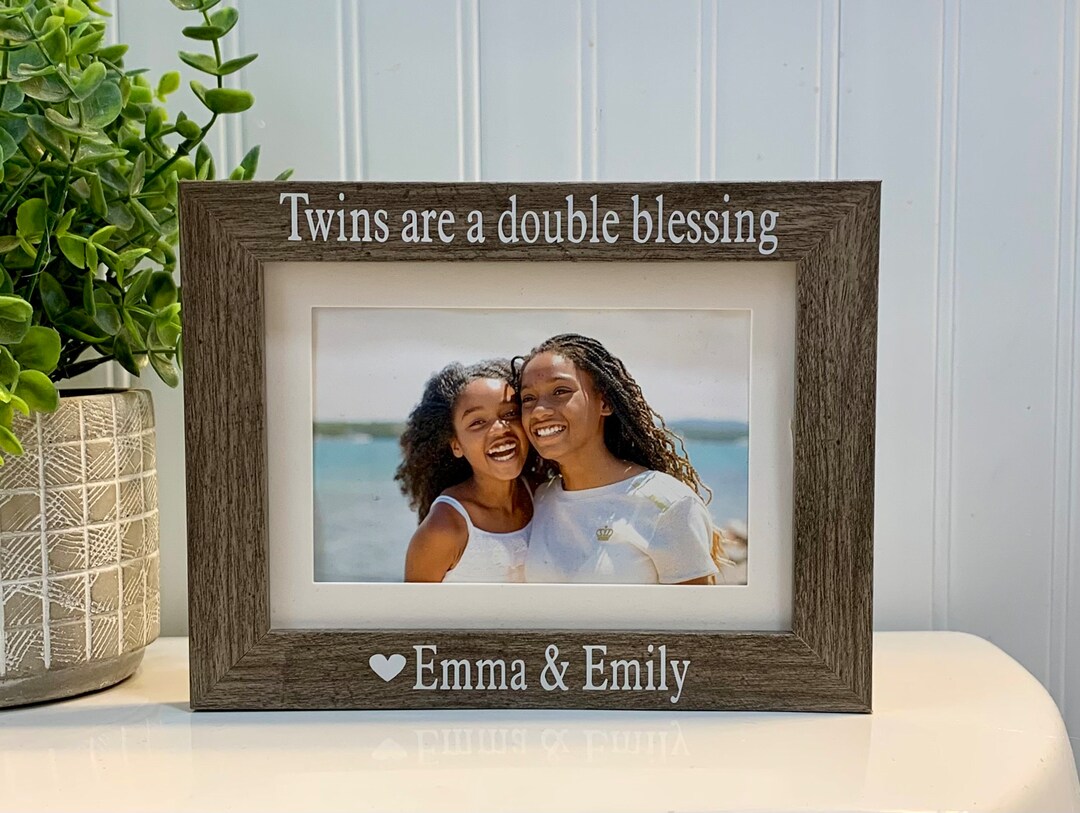 TWINS Gift, Twins Frame, Twins Picture Frame, Twins Photo Frame