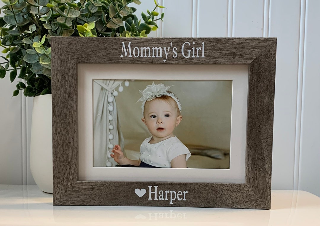 MOMMY'S GIRL Gift, Mommy Frame, Mommy's Girl Picture Frame, Mommy Photo